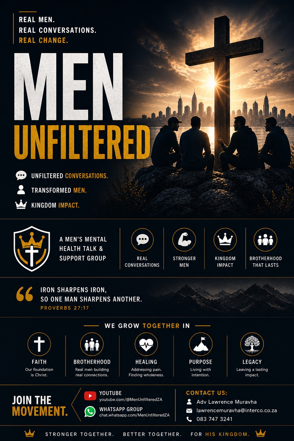 Men Unfiltered podcast poster