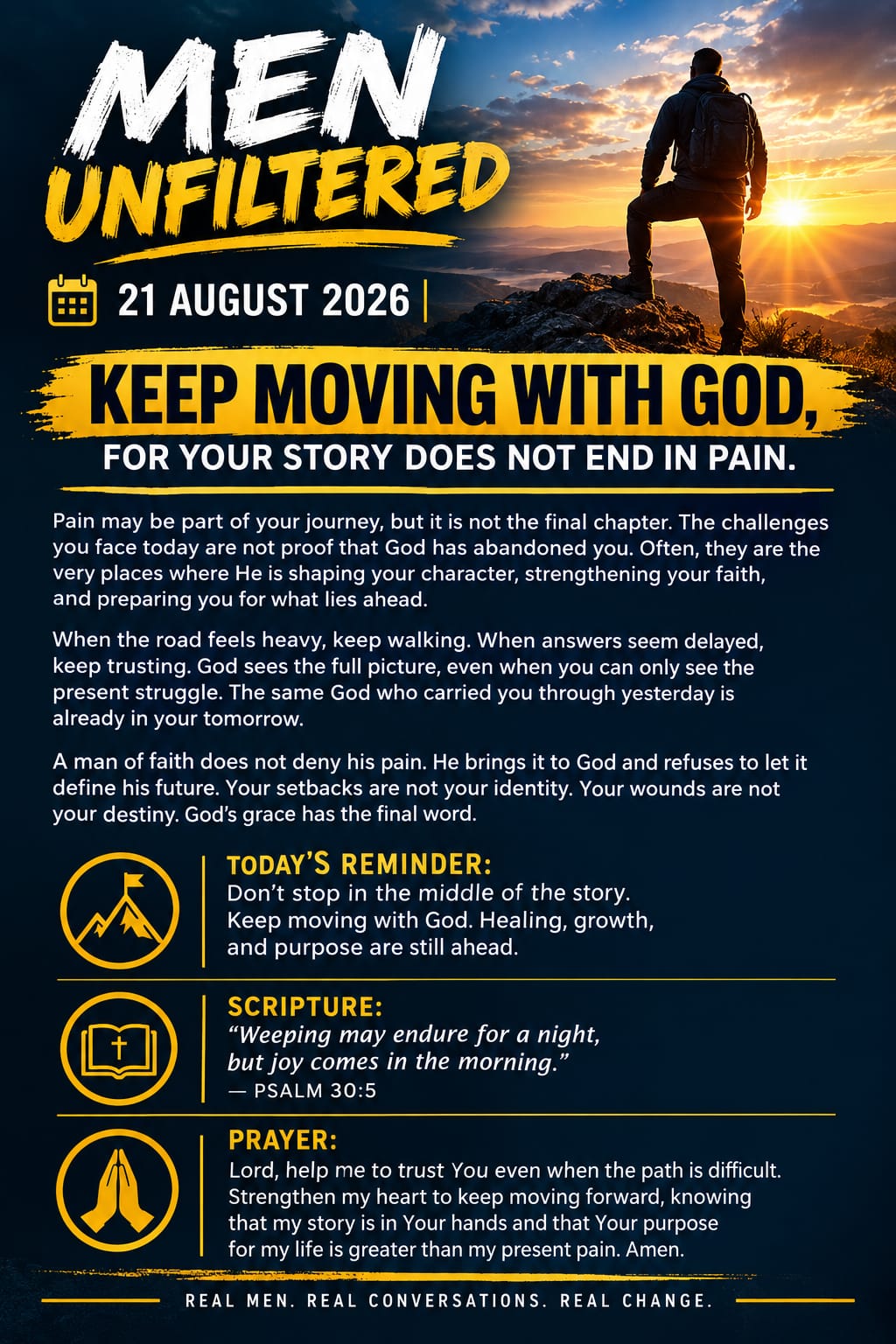 Keep Moving With God — Your Story Does Not End in Pain